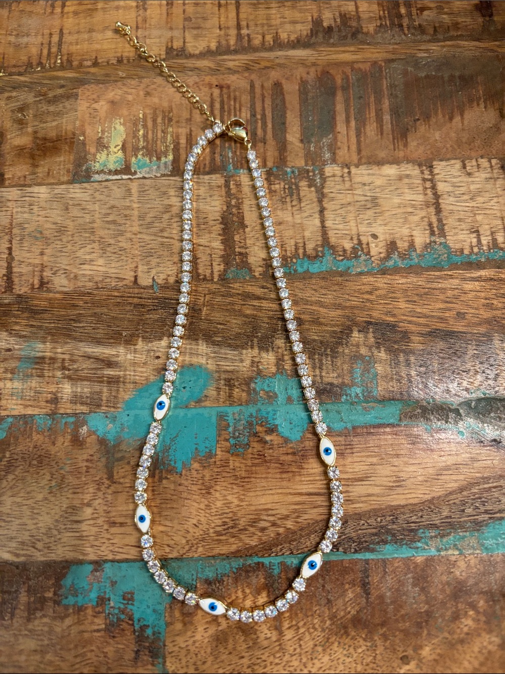 Valerie Nahmani Designs Evil Eye Tennis Choker MSRP $ 90